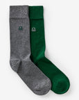 United Colors Of Benetton Unisex Two Pairs Of High Socks | LEVISONS