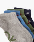 United Colors Of Benetton Boy Junior Four Pairs Of Short Socks With Logo | LEVISONS