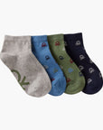 United Colors Of Benetton Boy Junior Four Pairs Of Short Socks With Logo | LEVISONS