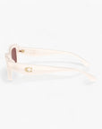 Coach C Hardware Narrow Rectangle Sunglasses | LEVISONS