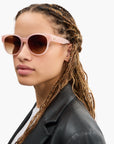 Coach Quilted Round Cat Eye Sunglasses | LEVISONS
