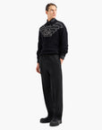 Emporio Armani Wool Blend Knit With Oversized Eagle Logo | LEVISONS