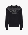 Emporio Armani Wool Blend Knit With Oversized Eagle Logo | LEVISONS