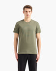 EA7 Logo Series Cotton Crewneck T-Shirt | LEVISONS