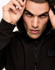 EA7 Lux Identity Regular Fit Zip Up Hoodie | LEVISONS