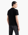 Emporio Armani Regular Fit Cotton Crewneck T-Shirt With Jacquard Logo | LEVISONS