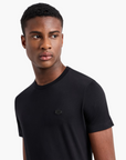 Emporio Armani Regular Fit Essentials Cotton Crewneck T-Shirt With Micro Logo Patch | LEVISONS