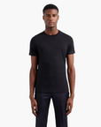 Emporio Armani Regular Fit Essentials Cotton Crewneck T-Shirt With Micro Logo Patch | LEVISONS