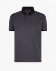 Emporio Armani Regular Fit Cotton Polo Shirt With All-Over Jacquard Branding | LEVISONS