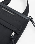 Emporio Armani All-Over Logo Flat Shoulder Bag | LEVISONS