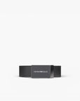 Emporio Armani Leather Belt With Logo Buckle | LEVISONS