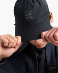 Armani Exchange Blue Edition Baseball Cap With Logo Patch And Adjustable Back Closure | LEVISONS