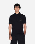 Armani Exchange Regular Fit Cotton Polo Shirt With A 3 Button Closure And Flocking Logo Patch | LEVISONS