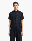 Emporio Armani Asv All-Over Flocked Logo Polo Shirt | LEVISONS