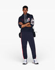 Armani Exchange Rgaulr Fit Cotton Hooded Sweatshirt With Multi Logo Design | LEVISONS