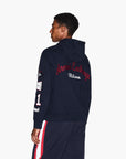 Armani Exchange Rgaulr Fit Cotton Hooded Sweatshirt With Multi Logo Design | LEVISONS