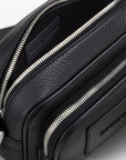 Emporio Armani Leather Camera Case With Adjustable Shoulder Strap | LEVISONS