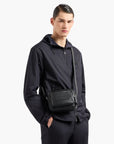 Emporio Armani Leather Camera Case With Adjustable Shoulder Strap | LEVISONS