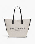 Longchamp Essential Toile Shoulder Bag Ecru | LEVISONS