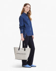 Longchamp Essential Toile Shoulder Bag Ecru | LEVISONS