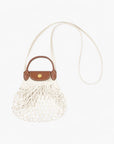 Longchamp Le Pliage Filet Clutch Ecru | LEVISONS