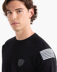 EA7 Modern Fit Premium Shiled Cotton Crewneck T-Shirt | LEVISONS