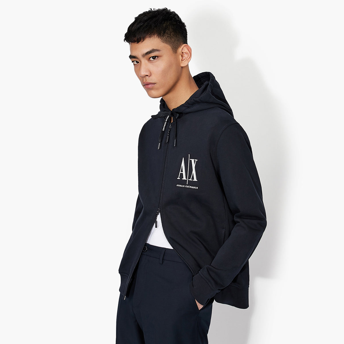 Icon Logo Zip Up Hooded Sweatshirt – Levisons Icon Logo Zip Up Hooded Sweatshirt – Levisons