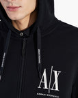 Armani Exchange Icon Logo Zip Up Hooded Sweatshirt | LEVISONS