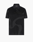 Emporio Armani Asv All-Over Flocked Logo Polo Shirt | LEVISONS