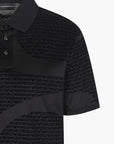 Emporio Armani Asv All-Over Flocked Logo Polo Shirt | LEVISONS
