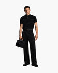 Emporio Armani Asv All-Over Flocked Logo Polo Shirt | LEVISONS