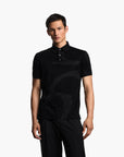 Emporio Armani Asv All-Over Flocked Logo Polo Shirt | LEVISONS