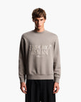 Emporio Armani Regular Fit Cotton Sweatshirt With Embroidered Logo | LEVISONS