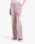 EA7 Relaxed Fit Athletic Velour Wide Leg Trouser With Elasticated Waistband | LEVISONS