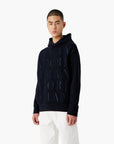 Emporio Armani Regular Fit Hooded Sweatshirt With Bold Logo Lettering | LEVISONS