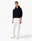 Emporio Armani Regular Fit Hooded Sweatshirt With Bold Logo Lettering | LEVISONS