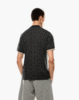 EA7 Regular Fit Cotton Crewneck T-Shirt With All-Over Jacquard Branding | LEVISONS