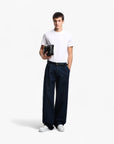 Emporio Armani Regular Fit Cotton T-Shirt With Monochromatic Jacquard Logo | LEVISONS