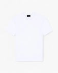 Emporio Armani Regular Fit Cotton T-Shirt With Monochromatic Jacquard Logo | LEVISONS
