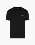 Emporio Armani Crewneck T-Shirt With Micro Logo Lettering | LEVISONS