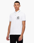 Armani Exchange Regular Fit Icon Logo Cotton Piqué Polo Shirt | LEVISONS