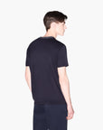 Armani Exchange Slim Fit Crewneck T-Shirt With Contrast Tipping And Embroidered Branding | LEVISONS