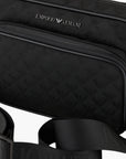 Emporio Armani All Over Logo Jaquard Shoulder Bag With Adjustable Straps | LEVISONS