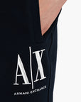 Armani Exchange Icon Contrast Logo Cotton Sweatpants | LEVISONS