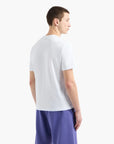 EA7 Regular Fit Logo Series Cotton Crewneck T-Shirt With Embossed Branding | LEVISONS