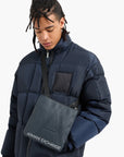 Armani Exchange A Line Shoulder Bag With Embossed Branding | LEVISONS
