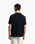 Emporio Armani Regular Fit Cotton T-Shirt With Leather Logo Patch | LEVISONS