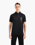 Emporio Armani Sustainable Cotton Blend Polo T-Shirt With Embroidery | LEVISONS