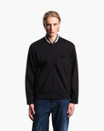 Emporio Armani Bomber-Style Zip-Up Sweatshirt With Eagle Logo Patch | LEVISONS