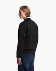 Emporio Armani Bomber-Style Zip-Up Sweatshirt With Eagle Logo Patch | LEVISONS